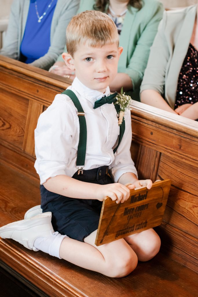 Emotional vows inside St Donard’s Community Church wedding ceremony