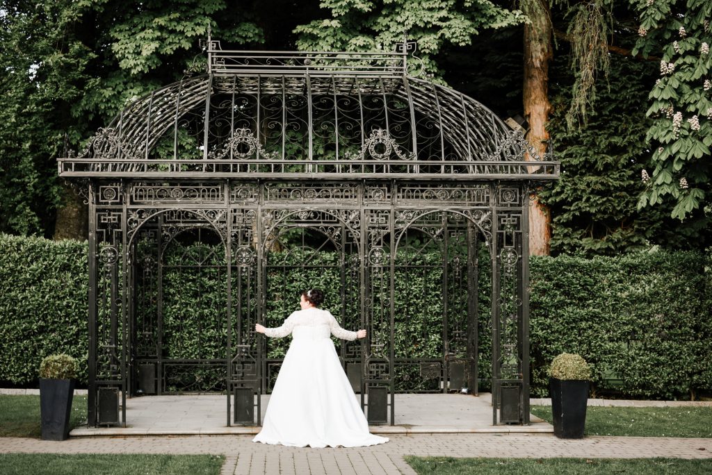 Bride's wedding portrait in Northern Ireland Millbrook Lodge Ballynahinch